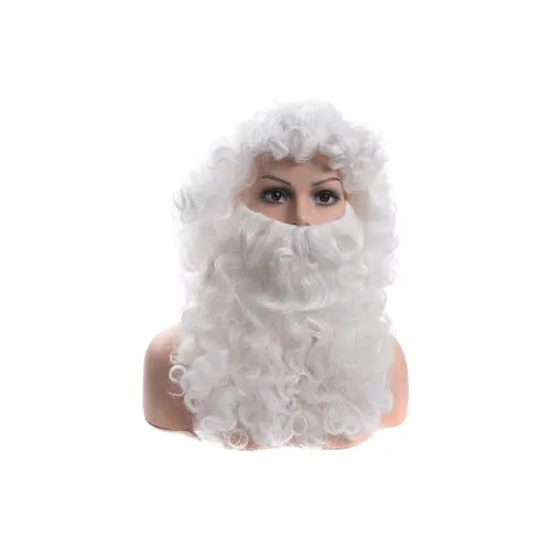 Qiyi Stage Grandpa Performance Белый бородатый комплект париков