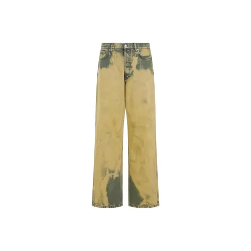 DRIES VAN NOTEN Умбра Мужские Джинсы