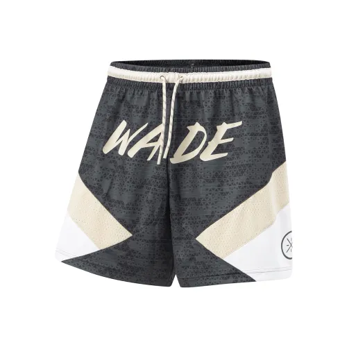 Лайнер Повседневные Шорты Мужские Обсидиановый Серый С принтом по всей поверхности