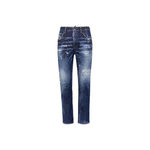 DSQUARED 2 SS24 Джинсы Мужские Морской Синий