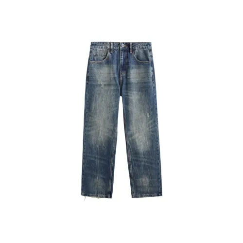 UKTK Джинсы Мужской Год Лунно-голубой