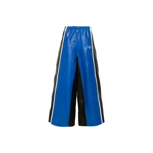 Vetements Королевский синий Унисекс Кожаные брюки