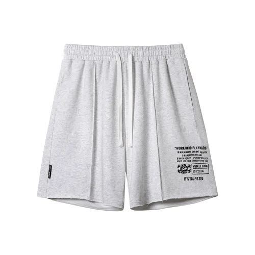 Muscle Dog Повседневные шорты Мужские Светлый Фотиния Серый