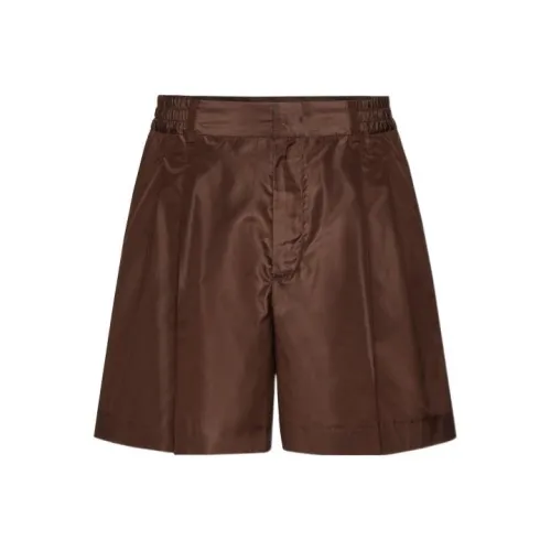 Valentino Мужские Повседневные Шорты Коричневого Цвета