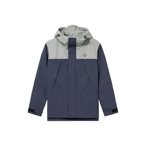 Куртки и пальто Mizuno x A.P.C унисекс морской синий и серый