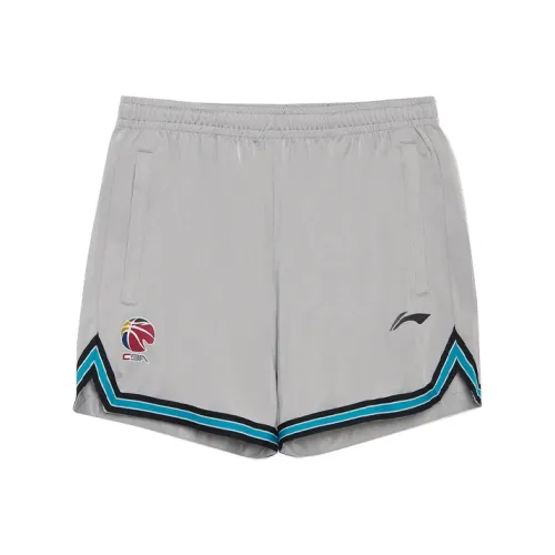 LINING Повседневные шорты Мужские Серебристо-серые