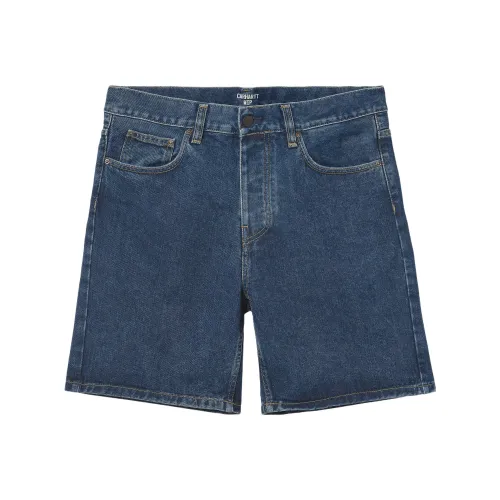 Carhartt WIP Blue Men's Denim Shorts Кархартт WIP Синие Мужские Джинсовые Шорты