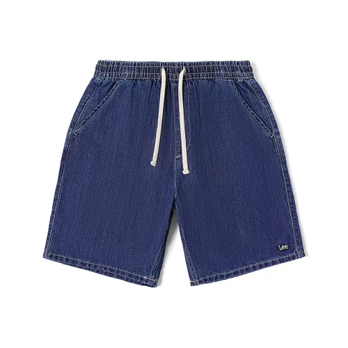 Мужские джинсовые шорты Lee co-branded модели среднего синего цвета
