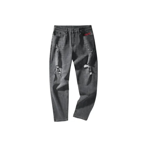 Dance with Wolves Джинсы Мужские Средне-Серые