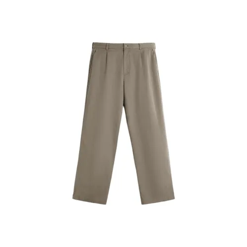 ZARA Костюм Брюки Мужские Темно-Серый Коричневый