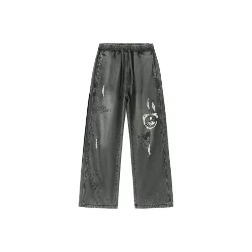 LAMLICKA Черные Унисекс Джинсы