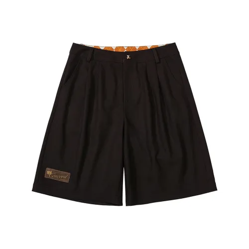 CONCORDEVENT Loose Fit Shorts Unisex Dark Brown