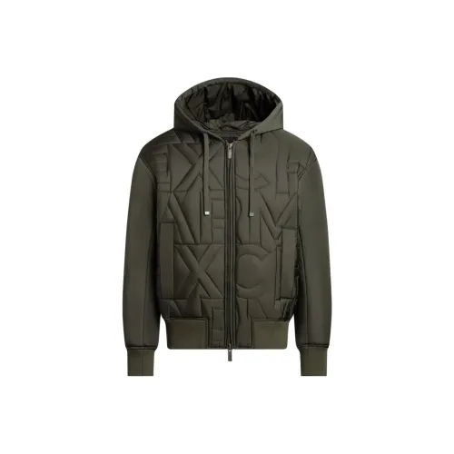 EMPORIO ARMANI FW24 Хлопковый пуховик Мужской Оливково-зеленый