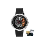 Чёрный и серебристый ремень