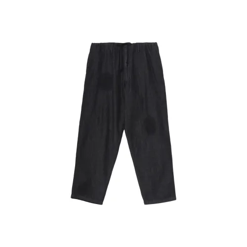 Yohji Yamamoto Ground Y SS25 Джинсы Унисекс Черный