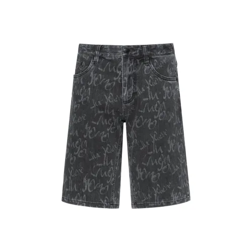 LIU·JO UOMO Серые Мужские Джинсовые Шорты