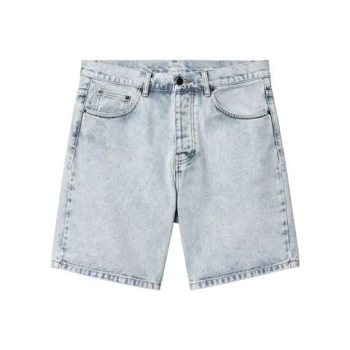 Carhartt WIP Light Blue Men's Denim Shorts Carhartt WIP Светло-голубые мужские джинсовые шорты