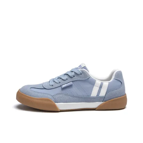 Warrior Low-Top Sneakers Light Blue Beige Women's