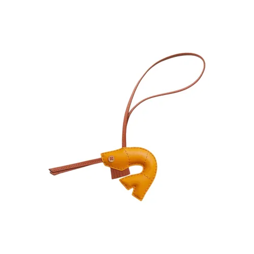 HERMES Кожа Сумка Charm Аксессуар Женские Желтый