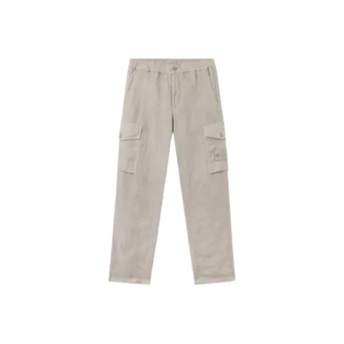 STONE ISLAND Карго брюки Мужские Серый Белый