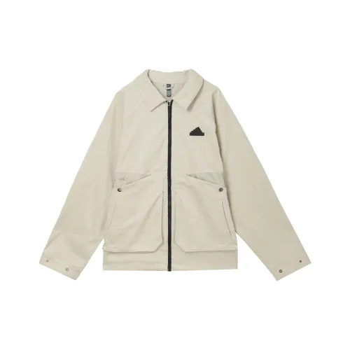 Adidas FW24 Куртка Мужская Кунжут Семена Земляной Серый