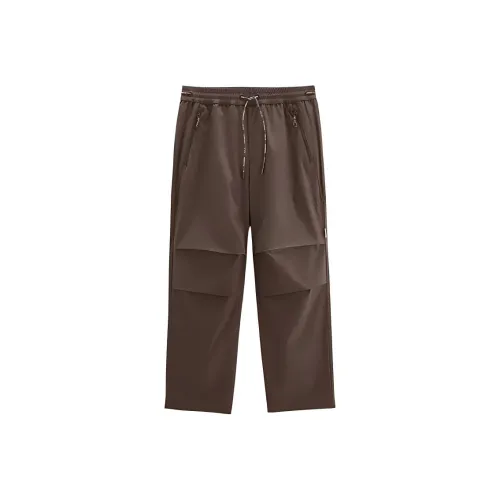 PEACEBIRD MEN Eye C Коллаборация Series Повседневные брюки Мужской Коричневый