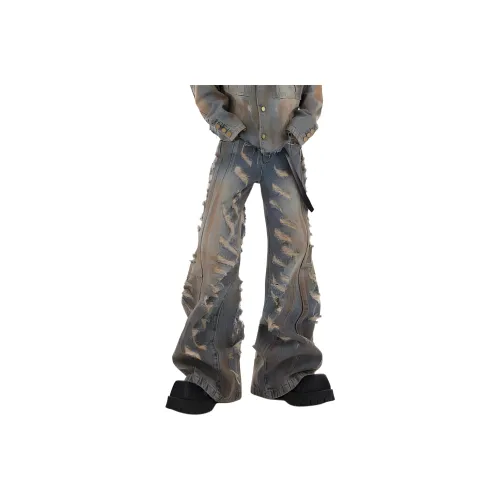 EYEUNDERSTAND Джинсы Унисекс Винтаж Синий