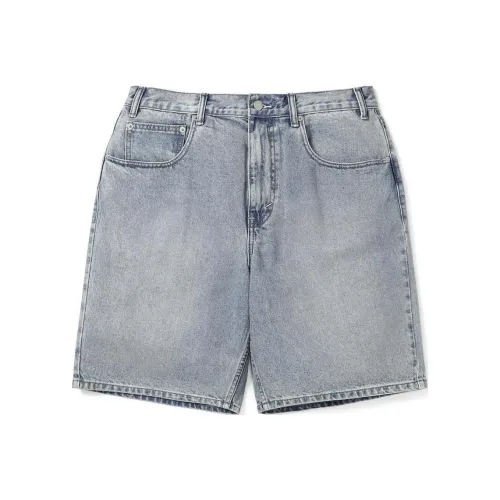 Thisisneverthat SS24 Вымытый деним Короткие джинсовые шорты Унисекс Вымытый синий