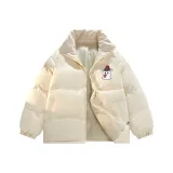 Абрикосовый хлопковый пуховик