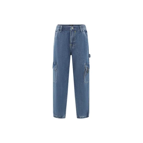 CAT Светло-синие Мужские Джинсы