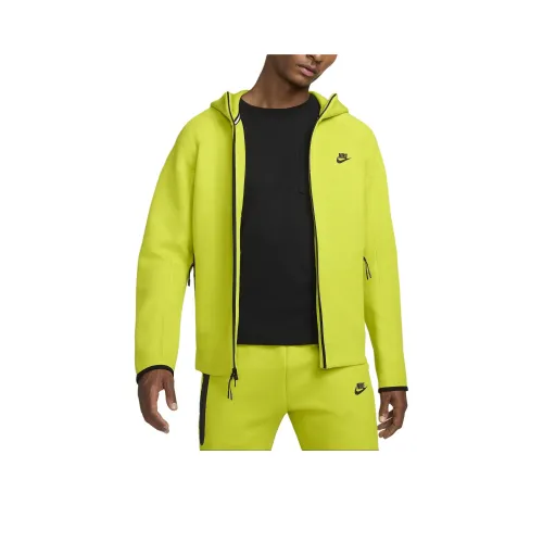 nike Sportswear Tech Fleece WINDRUNNER Futura Куртка Мужская Яркая Цветовая Кактус Черный