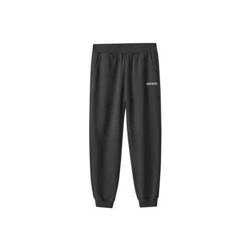 Skechers Угольный Черный/0018 Мужские Вязаные Тренировочные Штаны