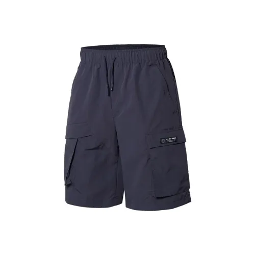 LINING Sports Fashion Collection Темно-фиолетовые Серые Мужские Повседневные Шорты