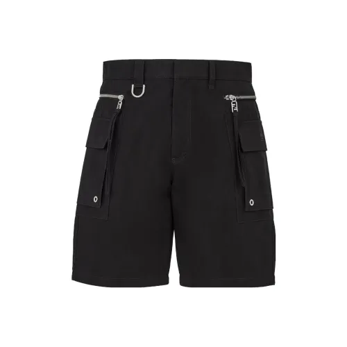 Fendi Мужские карго шорты черного цвета