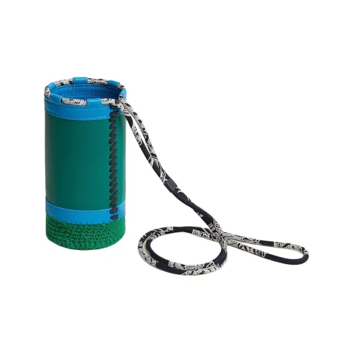 HERMES Телячья кожа Сумка через плечо Унисекс Зеленый и Синий