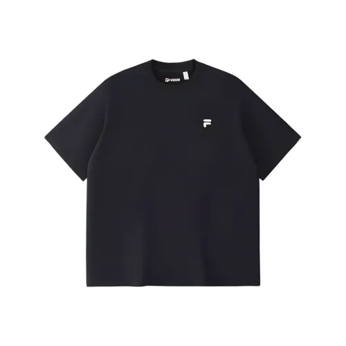 FILA FUSION LIFEQR T Рубашка Унисекс Глубокий Черный BK