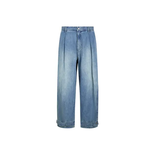 CROQUIS x Samuel Drira Джинсы Мужские 991 Деним Темно-синий Синий