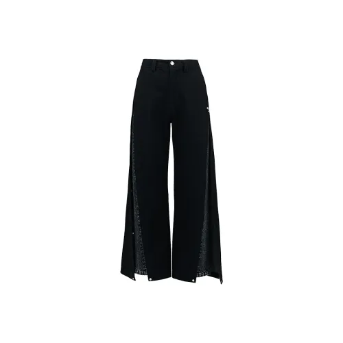 455EMBLE Черные Унисекс Джинсы