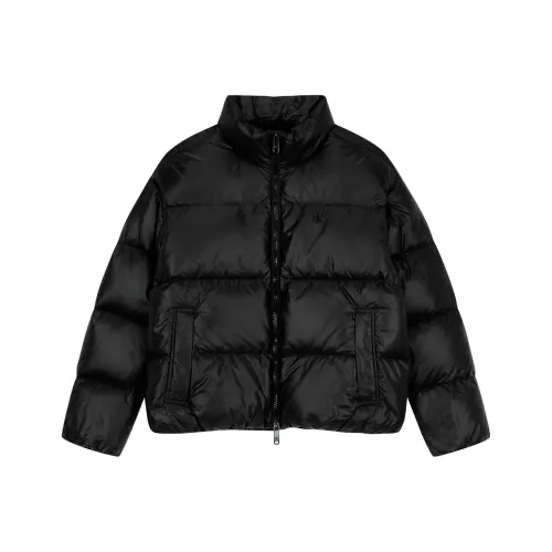 CALVIN KLEIN Хлопковый пуховик унисекс черного цвета