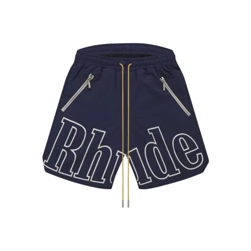 RHUDE Blue Men's Casual Shorts RHUDE Синий Мужские Повседневные Шорты