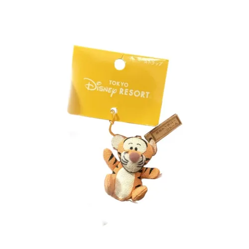 Disney x DISNEYLAND Тиггер Японский Wood Подвесная Марля Винтаж Мини Кукла Плюшевая Подвеска Трубы Высокий Токийский Дисней
