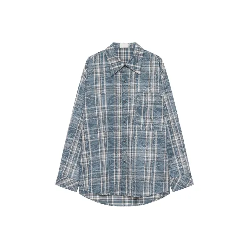 NOAHGIGI Blue Unisex Shirt NOAHGIGI Синий Унисекс Рубашка