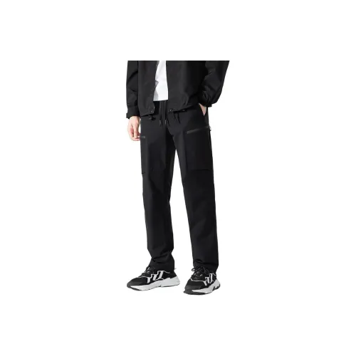 H YXIANG Ветрозащитные штаны унисекс черные