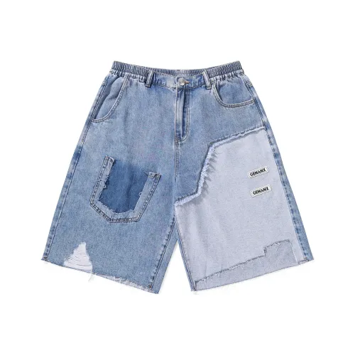 GENANX Джинсовый синий Унисекс Джинсовые шорты