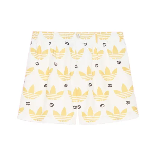 GUCCI X ADIDAS Originals GUCCI X ADIDAS Collaboration SS22 Шорты Унисекс Айвори