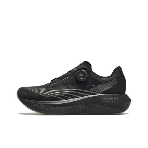 K·SWISS Беговые кроссовки Low Top 006 Чисто черный/Металлический серый Мужской