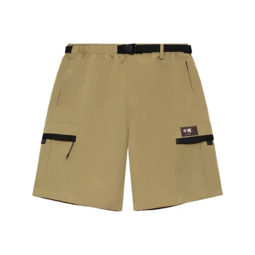 LINING Sports Fashion Collection Аутентичные Хаки Мужские Повседневные Шорты