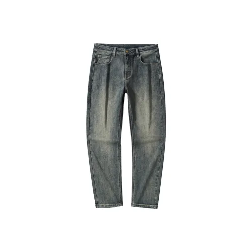 JEEP Винтажные синие мужские джинсы