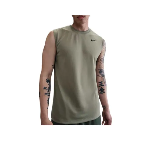 nike Dri Fit T-Shirt Мужская Светло-Армейский Зеленый