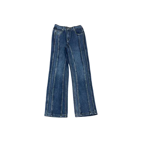 VDNZ Промытый синий Унисекс Джинсы